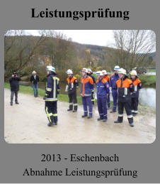 Leistungsprüfung 2013 - Eschenbach Abnahme Leistungsprüfung