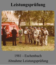 Leistungsprüfung 1981 - Eschenbach Abnahme Leistungsprüfung